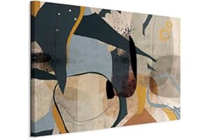 murando - Tableau Acoustique Abstrait 120x80 cm 1 Partie - Décoration Murale Anti-Bruit Isolation Phonique Bureau Chambre Panneau Insonorisant Impression sur Toile - Abstrait a-A-0815-b-a