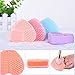 New Make Up Brushes Cleaner Heart-Shape Cleaning Makeup Washing Brush silicone Clean Scrubber Board Cosmetic Foundation Brush Cleaner Tools Blue