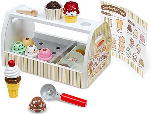 Melissa &amp; Doug Kids Ice Ice Cream Parlour – 20 x 22x 35 cm, Multi