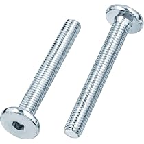 20 écrous D'insertion à Visser M6x17mm – Acier Zingué, Six Pans Creux – Pour Meubles En Bois