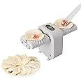 MoYouno Double Head Dumpling Maker Press,Automatic Electric Dumpling Maker Machine,2 Mode Automatic Dumpling Maker,USB Charging Power Supp, Easy to Operate,for Kitchen Pastry Making (Grey)