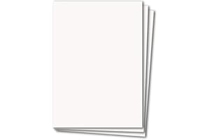 ‎GLÜXX AGENT Glüxx Agent 50 Blatt Tonkarton DIN A4 - Weiss - 240 g/m² Dicker Bastelkarton - 21,0 x 29,7 cm Pappe zum basteln für Fotoalbum Menükarte Bedruckbar DIY kreativ Sein