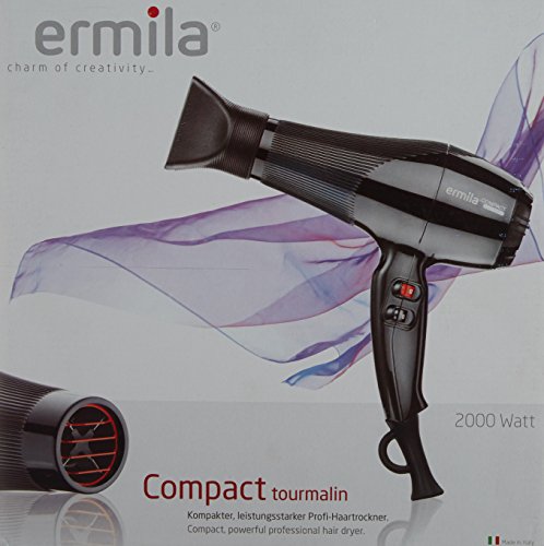 Ermila Compact Profi-Haartrockner, schwarz - 4