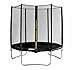 Produktbild SixBros. SixJump 1,85 M Gartentrampolin Schwarz Trampolin Sicherheitsnetz - TS185/1923