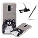 Produktbild Hülle für Samsung Galaxy A6 Plus 2018 Transparent Weiche Silikon Malerei Muster, Herzzer Backcover Kratzfeste Rutschfest Flexibel Gel TPU Bumper Schale Case Cover Tasche Schutzhülle für Samsung Galaxy A6 Plus 2018 - Schwarze Weiße Katze