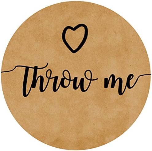 Fancy font with tails Confetti Round Labels 35 per A4 sheets Kraft with black text
