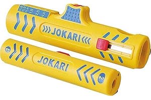 Jokari Zestaw do obróbki kabli Secura II (do kabli koncentrycznych ø 4,8-7,5 mm i kabla okrągłego ø 8-13 mm, narzędzie do ściągania izolacji) 490119