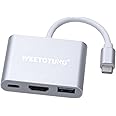 WEETOTUNG USB Type-c 3 in 1 Adapter to USB 3.0 + PD + HDMI USB Hub Adapter and Converter