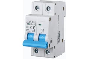 gloca Interruttore Magnetotermico Automatico 2P 220V 6KA 2 Moduli DIN (32 Ampere, 1)