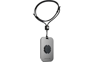 HOLLYVIEW Hollyland Cordino da Collo Lungo Regolabile e Durevole con Piastra Metallica Magnetica per il Microfono Lavalier Wireless Hollyland Lark Max, Nero