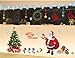 Topro X Large Merry Christmas Santa Claus Gift Show Window Wall Art Sticker...