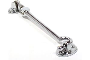 Dzina™ Cabin Hook Silent Pattern 250mm (10 Inch) Chrome Pack of 1