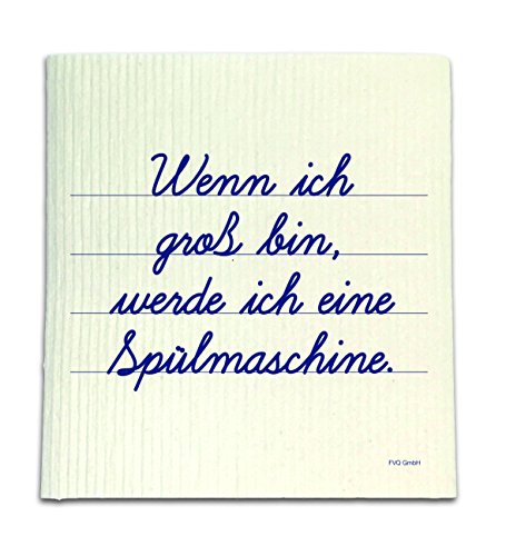 Preisvergleich Produktbild Spüllappen Spültuch mit Spruch (Spülmaschine)