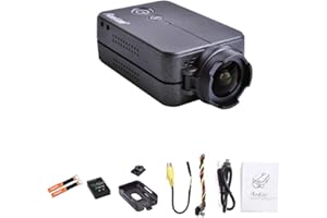 RunCam 2 Camera 1080P60fps Ultra HD Mini WiFi Sports Action Video Camera, Outdoor Sport Shooting Video Camera Recorder, Replaceable Battery, WiFi APP Setting (Black)