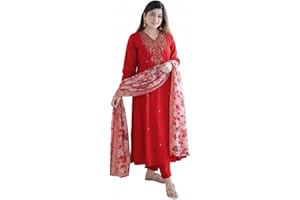 KLOSIA Women Embroidery Kurta and Pant Set with Dupataa