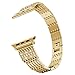 Produktbild NikoStore Bands für Apple Watch 38mm,Gold Damen Edelstahl Sport Bling Armband für iWatch 40mm Series 4/3/2/1 Sport Edition