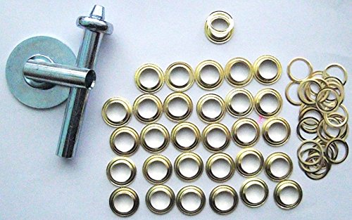 Ösen-Installations-Set 63 tlg Locheisen Einschlagstempel Ösenzange Ösenwerkzeug