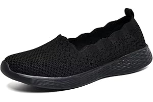 Puxowe Scarpe Mocassini Slip On da Donna Eleganti Leggere Fitness Casual Outdoor Passeggio Maglieria Piatte Sneakers