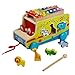 Produktbild ACOOLTOY Ziehen Spielzeug mit Formen Sortier Holz Autos Xylophone mit 8 Tönen für Kinder Jungen Mädchen