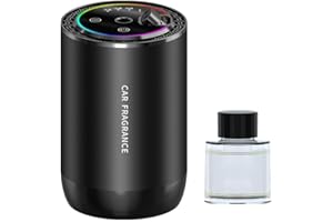 DONKIVVY Diffuseur de désodorisant de voiture avec lumière d'ambiance pour voiture intelligente avec 50 ml de parfum, diffuseur d'huile aromatique de voiture, humidificateur pour la maison et le bureau (homme