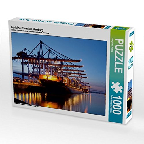 Preisvergleich Produktbild Container-Terminal, Hamburg 1000 Teile Puzzle quer (CALVENDO Orte)