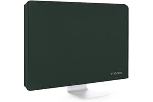 MOSISO Housse Moniteur Polyester Anti-poussière 26, 27, 28, 29 Pouces LCD/LED/HD Panneau d'affichage Protection Écran Anti-Statique Compatible avec 26-29 Pouces PC et TV,Vert Minuit