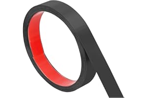 SVUPUE Aceros Inoxidables Molduras Decorativas, Molduras de Pared, 5m x 4cm, para Decorar Habitaciones y Salones, Efecto Espejo, Negro