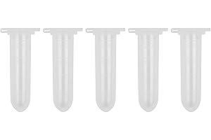 SWHSTORE 100 x 2ml Plastic EP Tube Round Bottom Vials Tubes Lab Supplies Sample Container