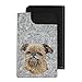 Produktbild Brüssel Griffon, Ein fühlte Telefon Fall mit einem gestickten Bild von einem Hund