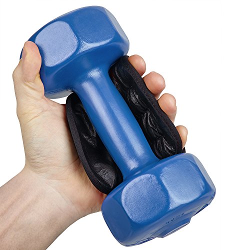 EVEREST FITNESS 1 Paar Profi-Griffpolster für Hanteltraining, Klimmzüge und Gewichtheben in schwarz | mit 2 Jahren Zufriedenheitsgarantie | Grip-Pads, Trainingshandschuhe, Grip-Polster, Hand-Guard, Palm-Protector, Handschoner - 4