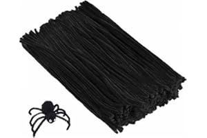 arkCraft Pipe Cleaners in assorted sizes and colours (150mm x 4mm, 100 x Black)