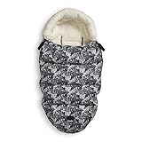 Elodie Details Chancelière pour Bébé - Rebel Poodle, Blanc/Gris