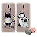 Produktbild 2X Handy Silikonhülle für Huawei Mate10 lite, Stoßfest Schutz Tasche Weich TPU Gel Bumper Etui Dünn Cover Case (Hund Batman) Kratzfest Anti Fingerabdruck, mit 2 Tier Kable