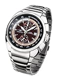 FIREFOX AVIATOR FFS70-106 braun/beige Chronograph Herrenuhr Armbanduhr massiv Edelstahl Sicherheitsfaltschließe 10 ATM water resistant Miyota Kaliber OS11