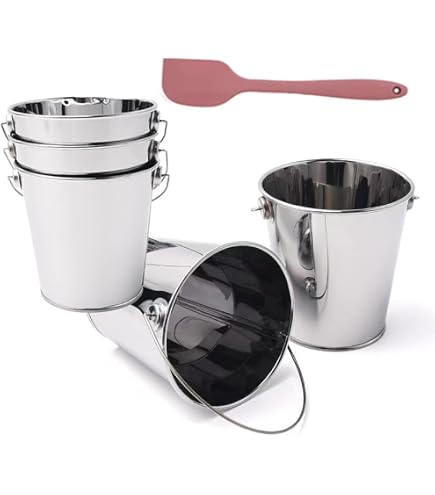 Smart Pack ® - Secchio Con Coperchio Bianco 3.7 Litri - Secchio 3LT - Trasporto Cibo - Contenitore Ermetico - Secchio Per Alimenti - Secchiello Per - 2