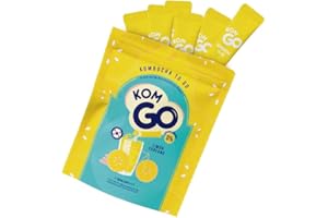 KOMGO I 6 Sobres de Bebida de Kombucha en Polvo Bebida Instantánea con Probióticos y Antioxidantes | Solo 15 Kcal. Fácil Preparación y Refrescante | Disponible en diferentes sabores. (Limón Coreano)