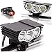 Produktbild Tobole LED-Fahrradlampe, Vorderlampe, 5 Cree-LEDs, 8000 Lumen, XM-L T6, 1300 mAh, mit Ladegerät, Schwarz3