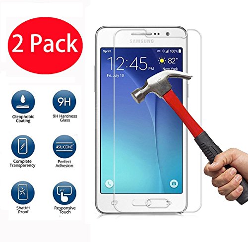 Samsung Galaxy Grand Prime Protector de Pantalla  Gestop Protector de Pantalla para Samsung Galaxy Grand Prime G530  G30H  G531f  Grand Prime 2016  Cristal Vidrio Templado Premium  2 pack  