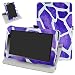 Produktbild Lenovo TAB3 A7-10 / Tab 3 7 Essential Drehbares hülle,Mama Mouth 360°ROTATION Drehbares Standfunktion hülle mit Schöne Muster für 7" Lenovo Tab3 7 Essential 710F 710I Android 5.0 Tablet 2016,Zebra Violett
