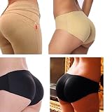 Damen Push-Up Slip Unterhose Unterwäsche Mieder Panty Contur Slip mit Polster-Einlagen Gesäß-Polster Unterwäsche Bum Shaper Panties - 6