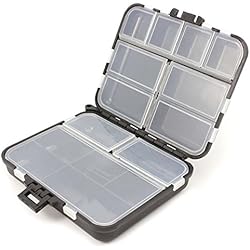 VANKER Caja de almacenaje de 26 compartimientos de 1X señuelo de la pesca de los trastos impermeable anzuelo