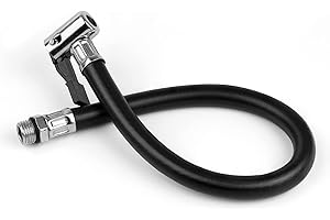 STOUCLA Reifenfüllschlauch, Reifenfüller, Reifenfüller Schlauch, Metall, Gummi, Für Motorräder, Fahrräder und Autos (10mm)