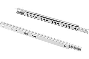 MS Beschläge Teilauszug Schubladenauszug Teleskopauszug 17mm Auszugsschiene 1 Paar Schubkastenschienen für Nutmontage (246mm)
