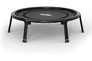 BERG Trampoline de fitness 110 - Pliable - Pour la force, le cardio et le yoga - Charge maximale : 120 kg - Cadre en magnésium léger - Diamètre : 110 cm - Noir