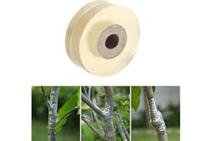 MUMUSUKI Nastro per Innesto, 1 Rotolo di Nastro Flessibile Autoadesivo per Innesto, Biodegradabile, Nastro per Innesti Trasparente, Riparazione Estensibile, per Germogliamento e Innesto, Larghezza 2 cm