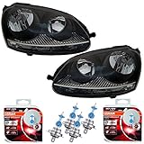 vw jetta 2 scheinwerfer schwarz inkl. OSRAM Nightbreaker Laser, 4x H7