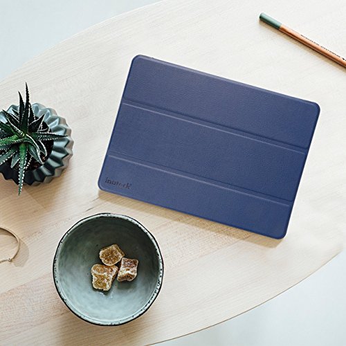 Inateck iPad Pro 9.7 Hülle – Ultra Slim Ledertasche Smart Cover mit Magnetischer Auto Sleep Wake-up Funktion und Standfunktion für iPad Pro 9.7, Blau - 7