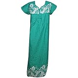 Indiatrendzs Women Nighty Dot Printed Cotton Nightwear Nightgown(Chest 42)