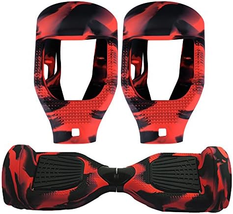 Protective for hoverboard - Table Cover Flying Stationary, Silicone Material 6.5 Inches (Red and black)