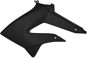 P2R (MOTORISÉ) Carenage Derbi DRD Xtreme 2010- Flanc avant gauche (Noir brillant)